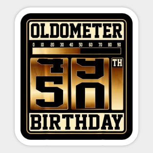 Oldometer 49 50 Shirt 50 Oldometer Shirt Fathers Day Gift Sticker